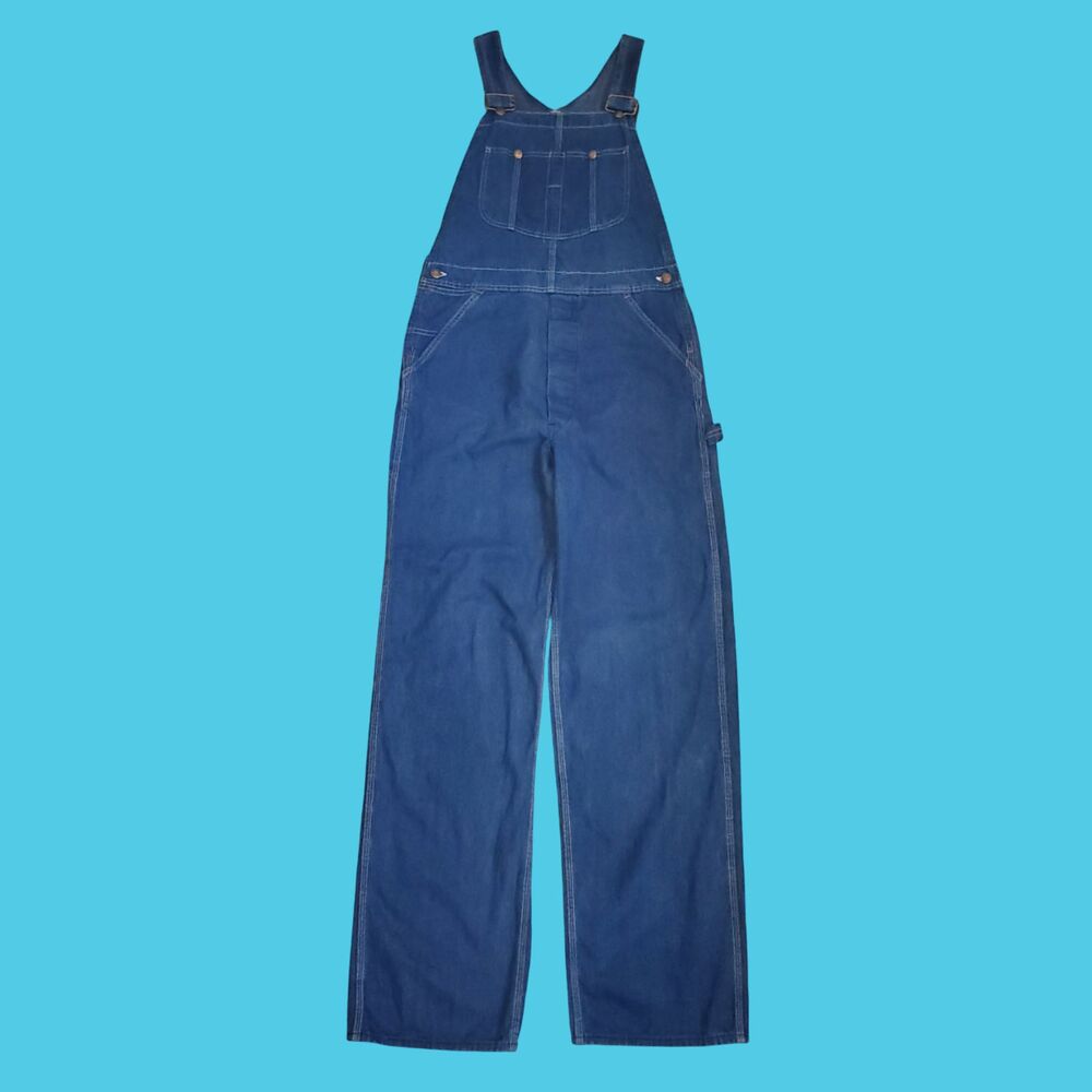 Vintage 70's Sears Blue Denim Overalls